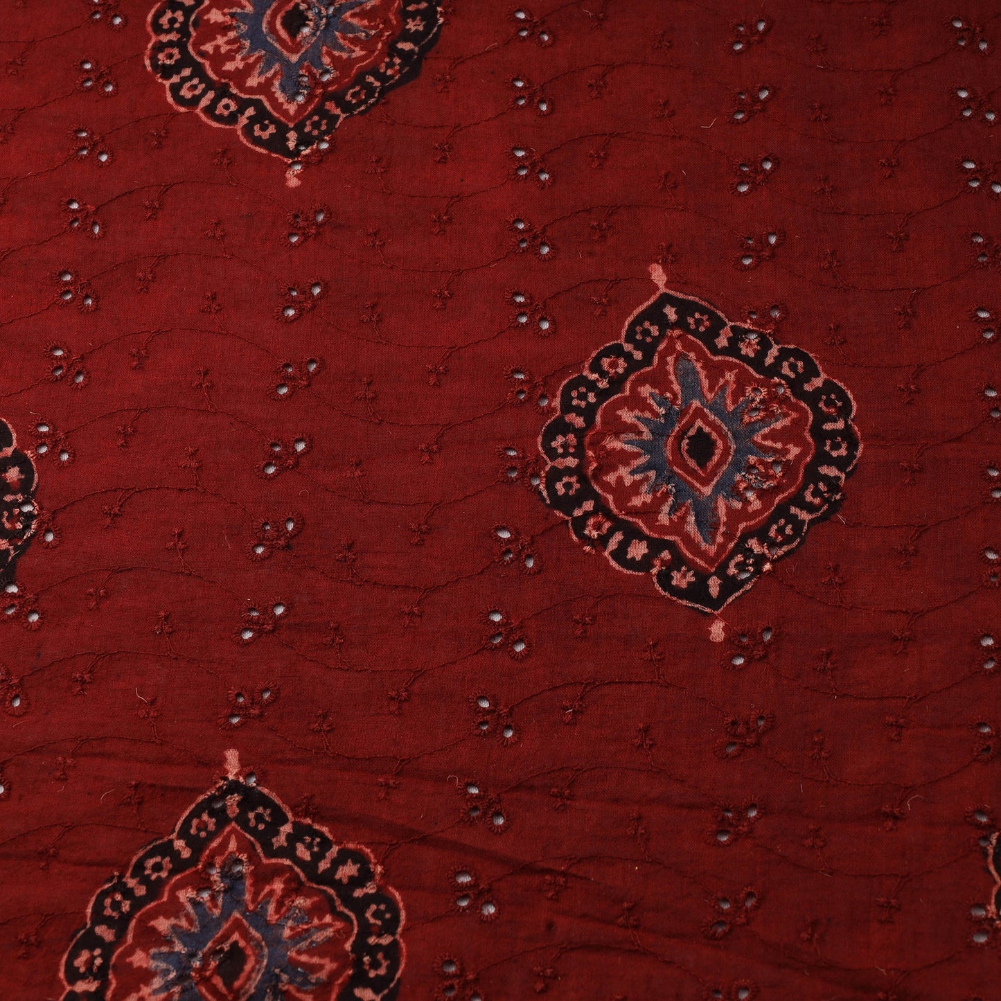 Hakoba natural dyed cotton fabric 15 - handcrafted