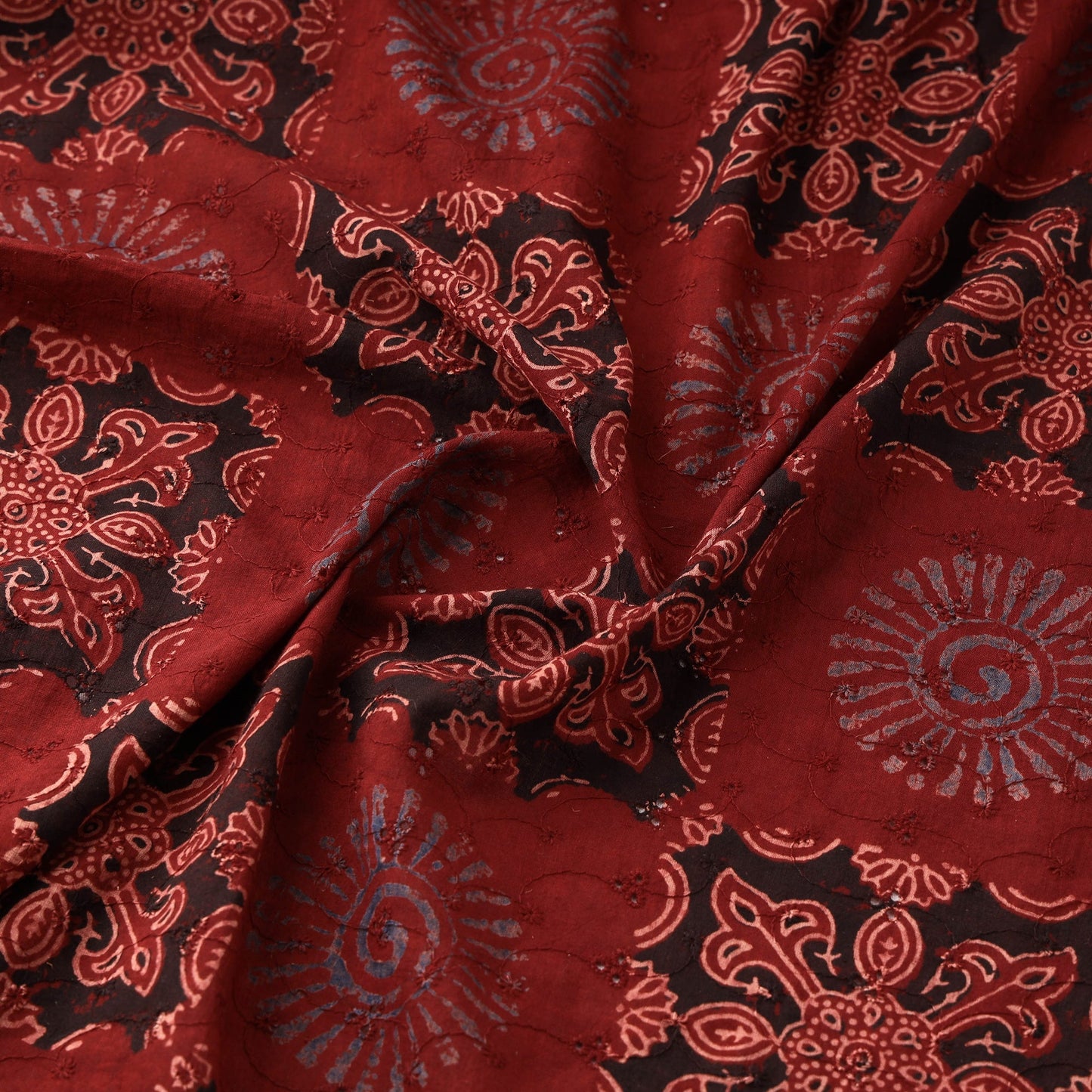 Hakoba natural dyed cotton fabric 20 - handcrafted