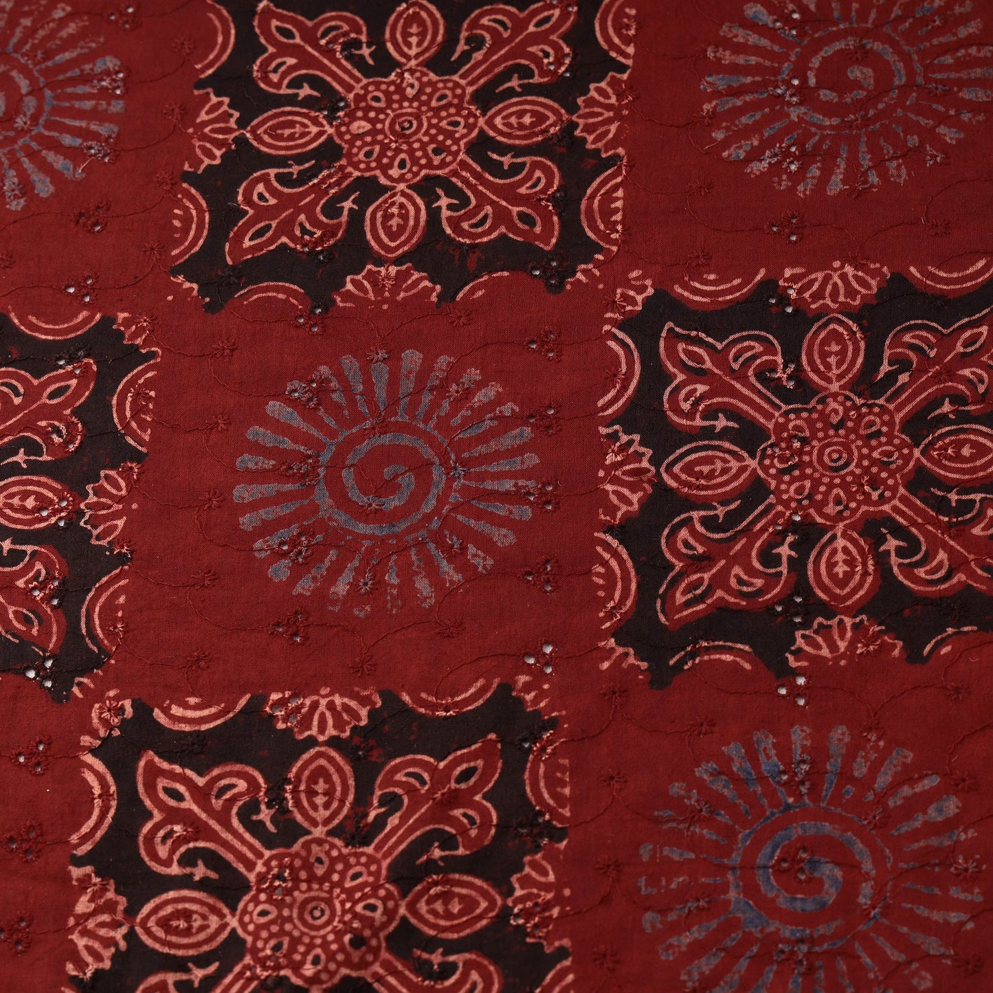 Hakoba natural dyed cotton fabric 20 - handcrafted