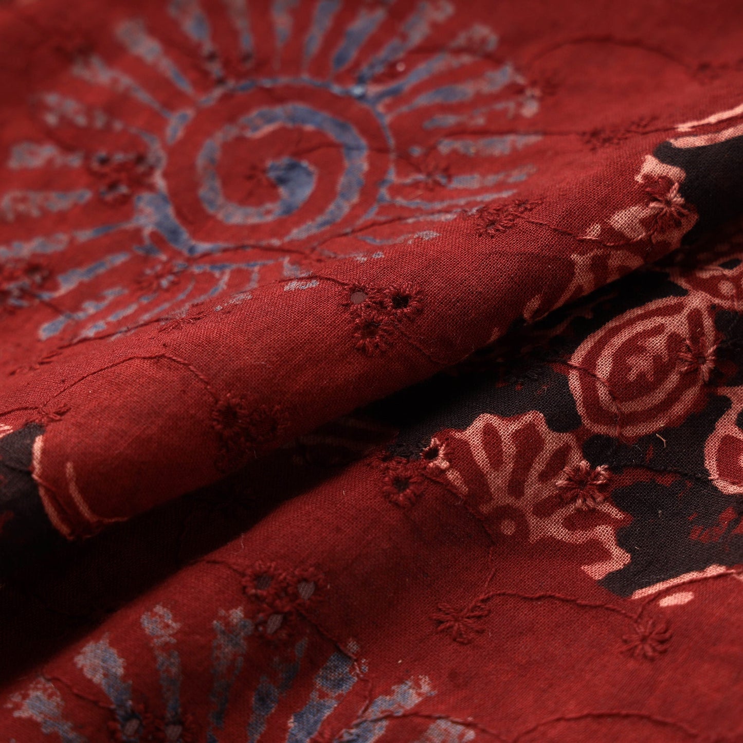 Hakoba natural dyed cotton fabric 20 - handcrafted