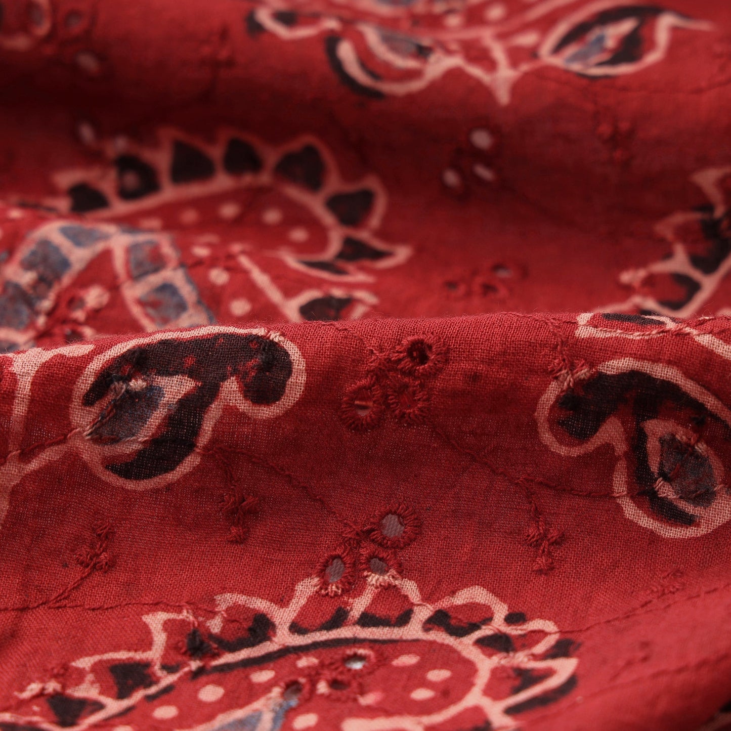 Hakoba natural dyed cotton fabric 27 - handcrafted