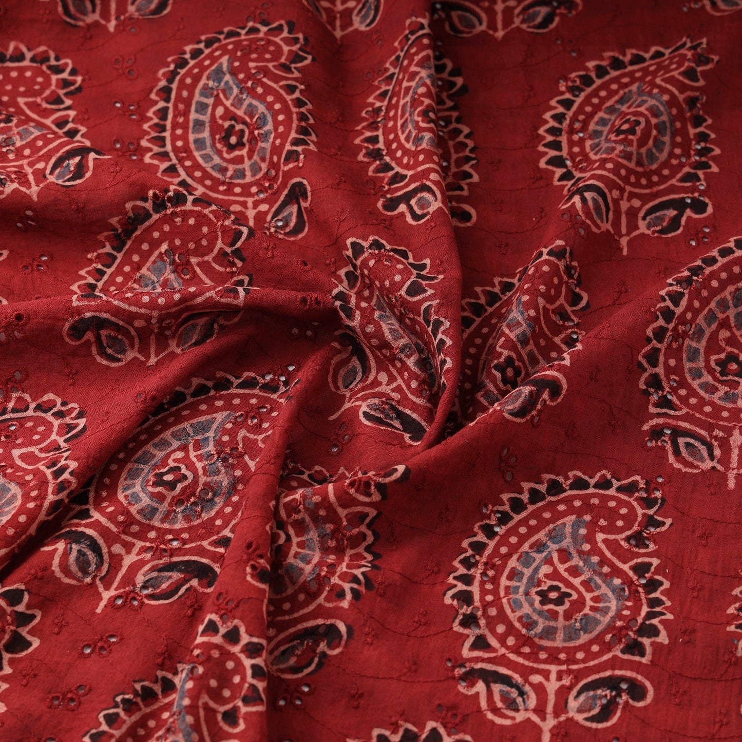 Hakoba natural dyed cotton fabric 27 - handcrafted