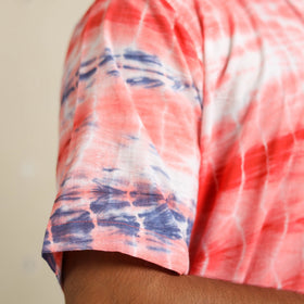 Buy Half Sleeve Tie & Dye Cotton Men Shibori Shirt