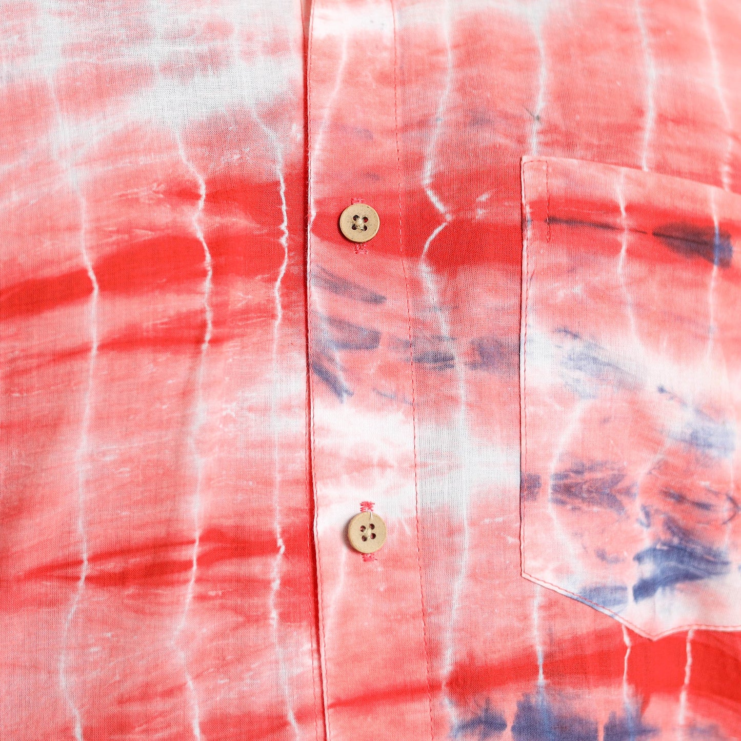 Buy Half Sleeve Tie & Dye Cotton Men Shibori Shirt