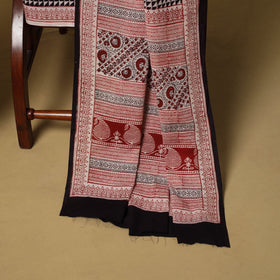 Hand bagh natural dyed cotton 3pc unstitched dress material