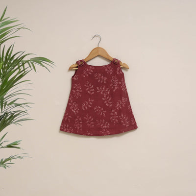 Hand bagru cotton baby girl dress (6-12 months) 12
