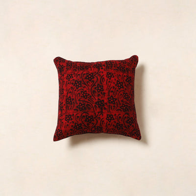 Red - hand batik cotton cushion cover 106 - handcrafted