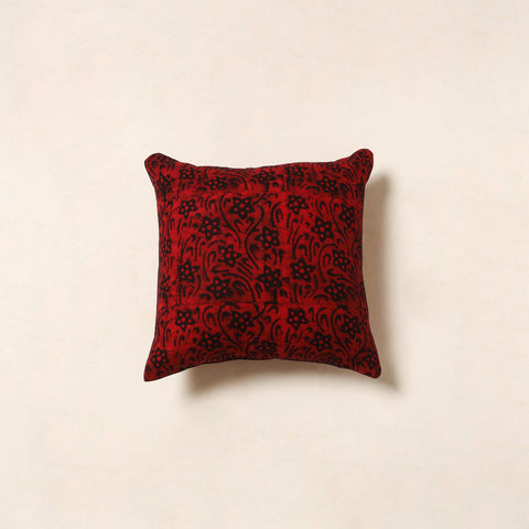 Red - hand batik cotton cushion cover 106 - handcrafted