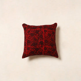Red - hand batik cotton cushion cover 106 - handcrafted