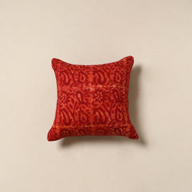Red - hand batik cotton cushion cover 13 - handcrafted