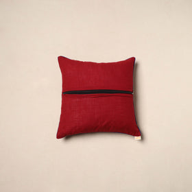 Red - hand batik cotton cushion cover 22 - handcrafted