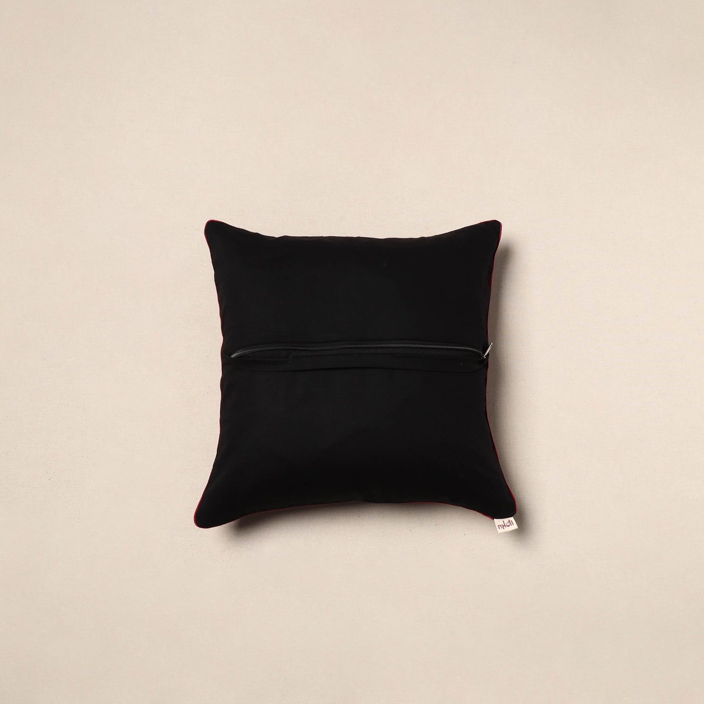 Red - hand batik cotton cushion cover 23 - handcrafted