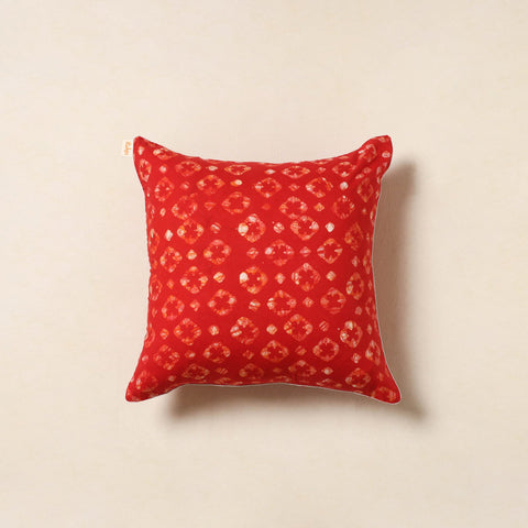 Red - hand batik cotton cushion cover 71 - handcrafted