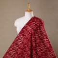 Red - hand batik cotton fabric 03 - handcrafted