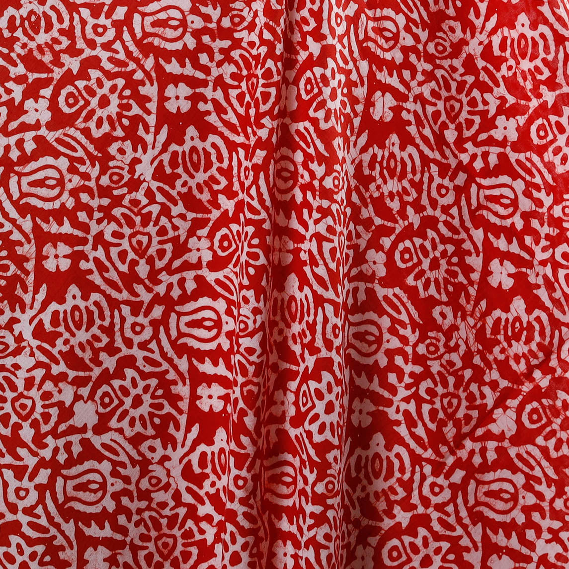 Hand batik cotton fabric 04 - handcrafted