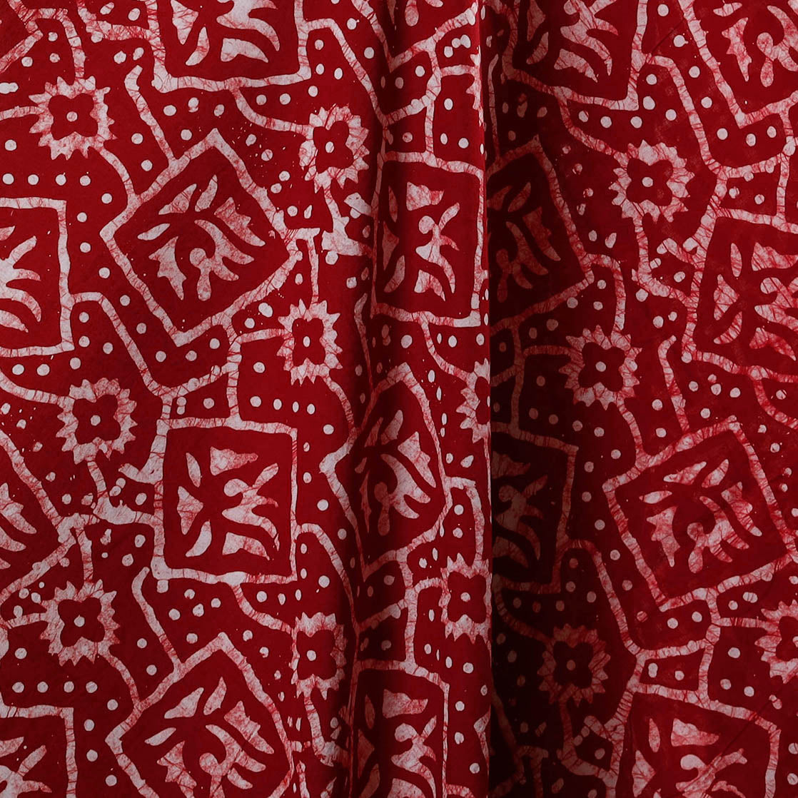 Hand batik cotton fabric 09 - handcrafted