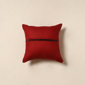 Red - hand batik cotton cushion cover 13 - handcrafted