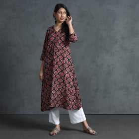 Buy Hand Batik Printed Cotton Kurta for Women