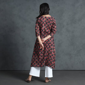 Buy Hand Batik Printed Cotton Kurta for Women