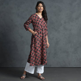 Buy Hand Batik Printed Cotton Kurta for Women