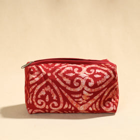  Hand Batik Printed Cotton Toiletry Pouch 02 