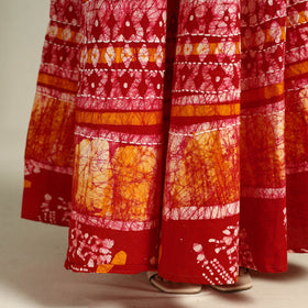 Buy Hand Batik Print Running Stitch Cotton Long Skirt