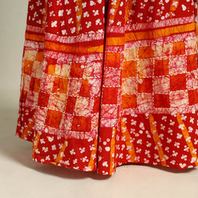 Buy Hand Batik Print Running Stitch Cotton Long Skirt