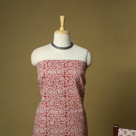 Hand block bagh print cotton 3pc unstitched dress material