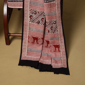 Hand bagh natural dyed cotton 3pc unstitched dress material