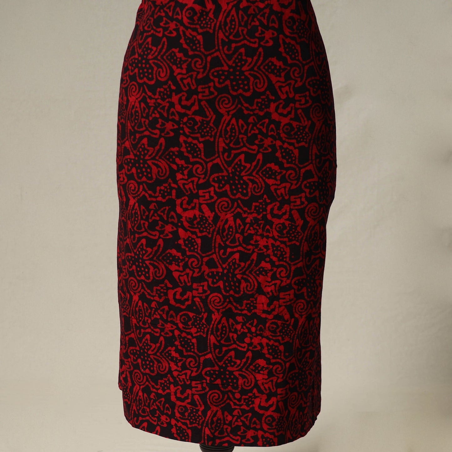 Hand block batik print cotton 2pc unstitched dress material