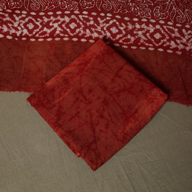 Hand batik cotton 3pc unstitched dress material 05