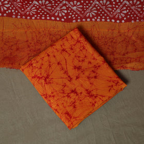 Hand batik cotton 3pc unstitched dress material 10