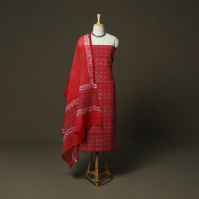 Hand batik cotton 3pc unstitched dress material 17