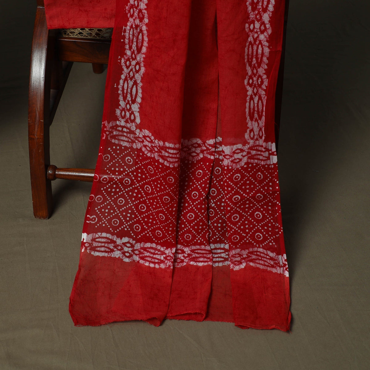 Hand batik cotton 3pc unstitched dress material 17