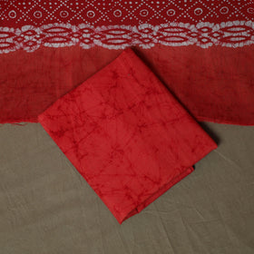 Hand batik cotton 3pc unstitched dress material 17