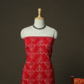 Hand batik cotton 3pc unstitched dress material 18