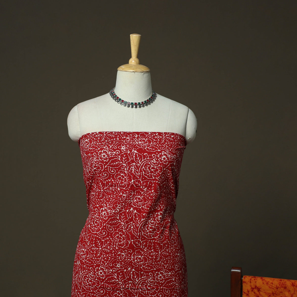 Hand batik cotton 3pc unstitched dress material 20