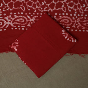 Hand batik cotton 3pc unstitched dress material 61