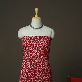 Hand batik cotton 3pc unstitched dress material 61