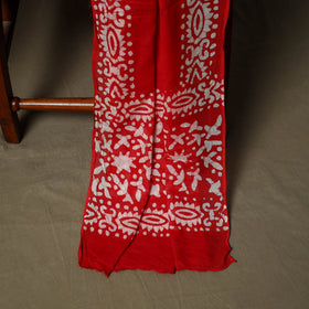 Hand block batik print cotton 3pc unstitched dress material