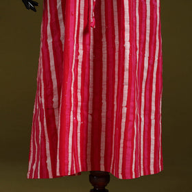 Hand batik cotton long kaftan 24 - handcrafted