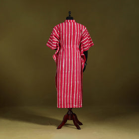 Hand batik cotton long kaftan 24 - handcrafted