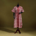 Hand batik cotton long kaftan 32 - handcrafted