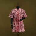 Hand batik cotton medium kaftan 58 - handcrafted