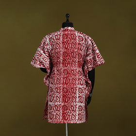 Hand batik cotton medium kaftan 58 - handcrafted