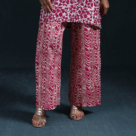 Hand batik cotton suit set with dupatta for women 05