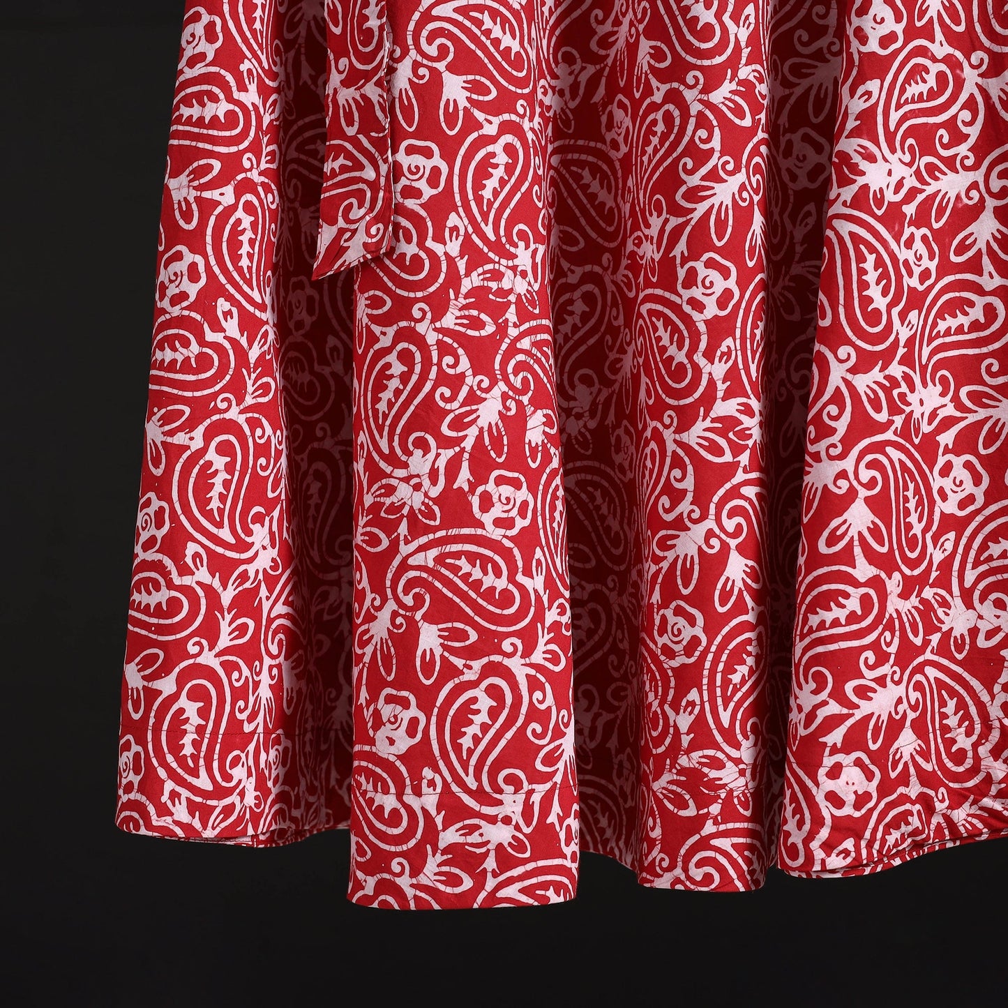 Hand batik cotton wrap around skirt 105 - handcrafted