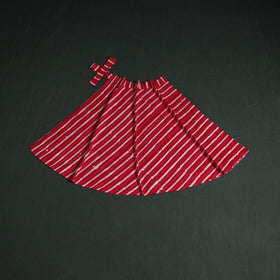 Hand block batik print cotton wrap around skirt 41
