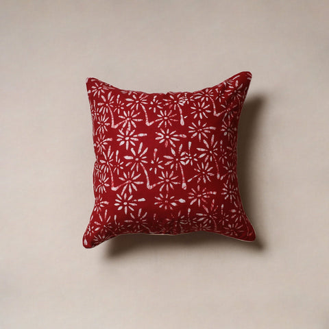 Hand block batik print cushion cover 19 - handcrafted