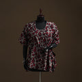 Hand block batik print gota work cotton kaftan (short) 40